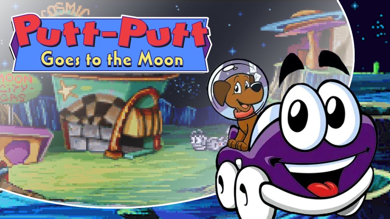 Putt-Putt Goes to the Moon - Full gameplay, No commentary, clicking on everything, ENG