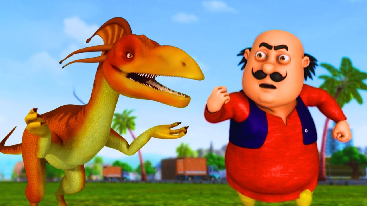 City में Dinosaur Chaos, Motu Patlu का Bold Move | Motu Patlu - Dino Invasion