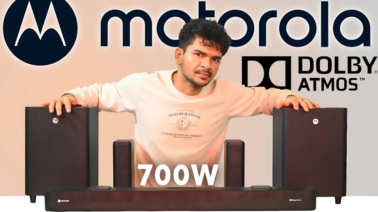 MOTOROLA AmphisoundX Vibe Dolby Atmos 5.2.4 ch 700 W  Soundbar review & sound test