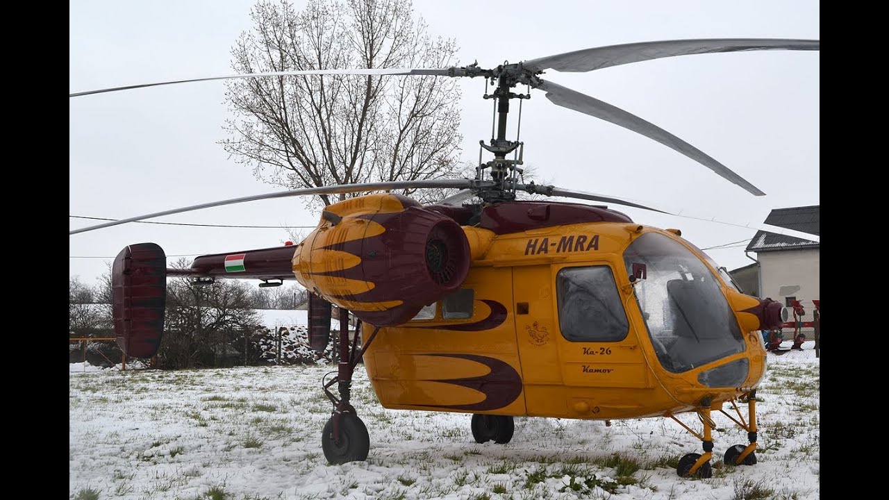 Kamov Ka-26 (HA-MRA) test flight with passanger cabin