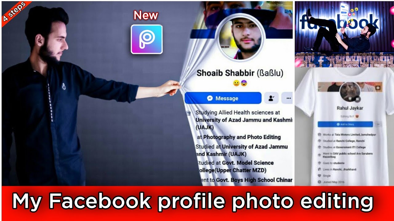Facebook Profile screenshot editing || Welcome to my Facebook profile photo editing