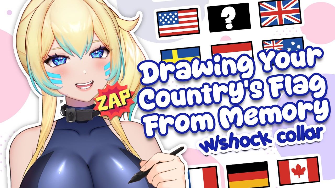 Drawing YOUR flags from MEMORY w/shock collar