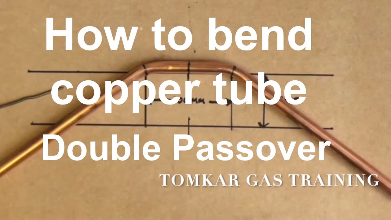 HOW TO DO A DOUBLE PASSOVER BEND IN A COPPER PIPE, part 3 tutorial on  how to bend copper pipe/tube