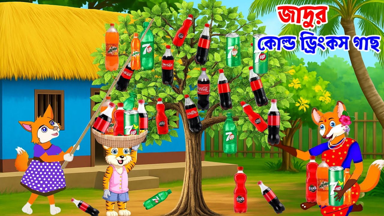  জাদুর কোকাকোলা গাছ | Jadur Coca-Cola gass | Fox cartoon | Rupkothar golpo | Bangla cartoon |Cartoon