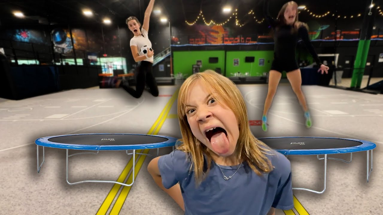 We Took Our Little Sister To A Trampoline Park!