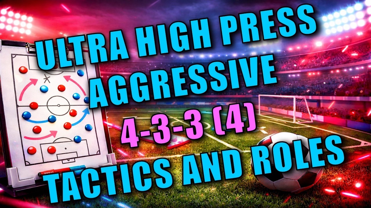 UNREAL HIGH PRESS AND AGGRESSIVE 433(4) TACTICS AND ROLES IN FC26 | IN-DEPTH TACTICS