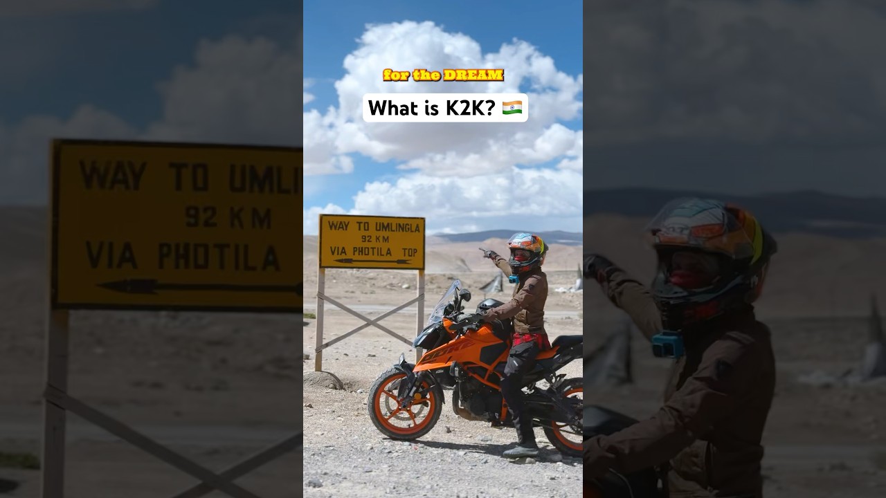 K2K! Not just alphabets #bikeride #ladakh #k2k