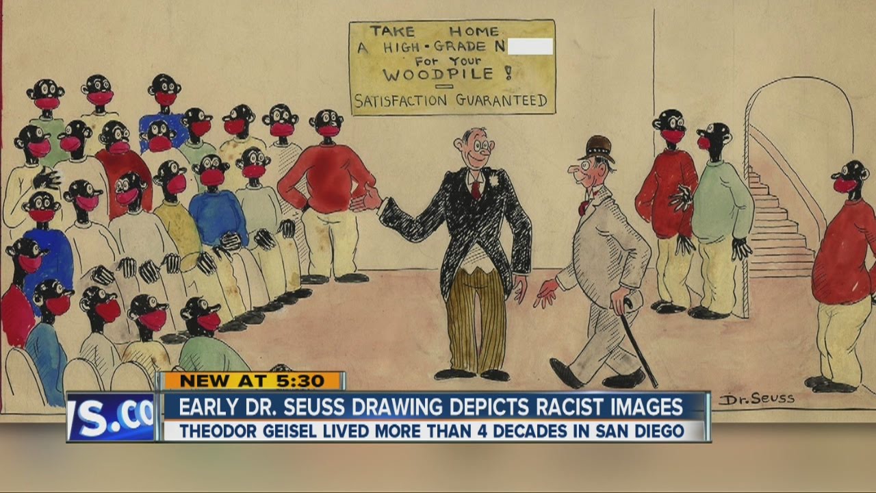 Early Dr. Seuss drawing depicts racist images