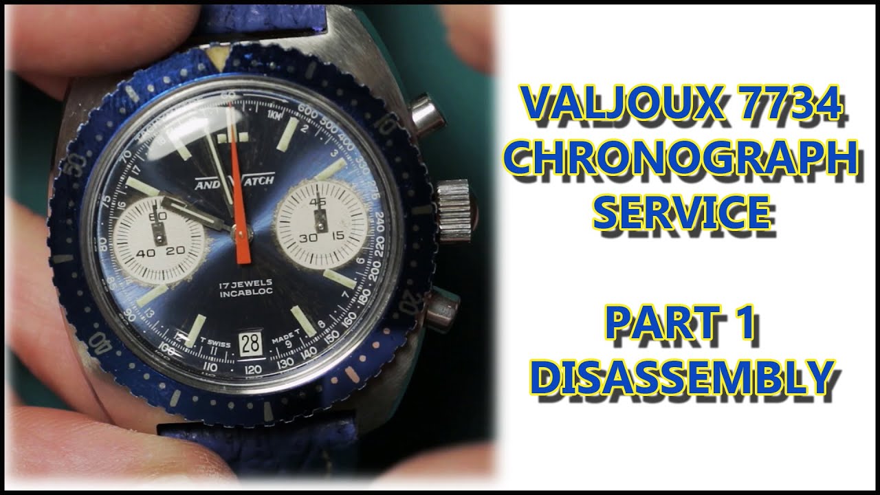 1970's Valjoux 7734 Chronograph Service - Disassembly