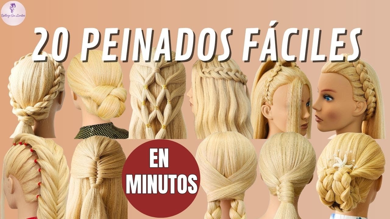 20 Peinados F&aacute;ciles y R&aacute;pidos | Coletas, Trenzas y Recogidos Paso a Paso