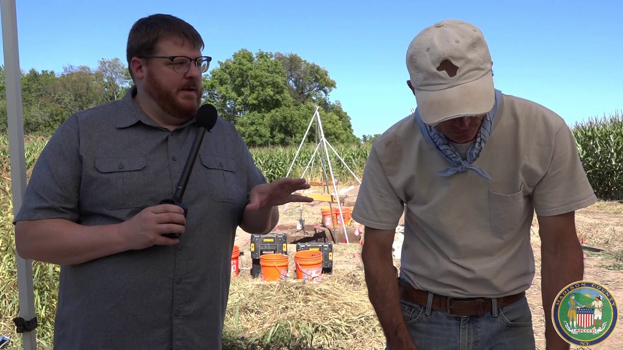 Paleo-Indian archaeological dig in Madison County
