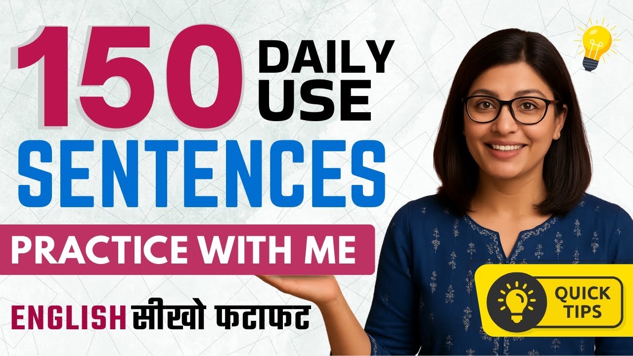 Learn English Speaking from Hindi – Daily Use Sentences for Beginners.