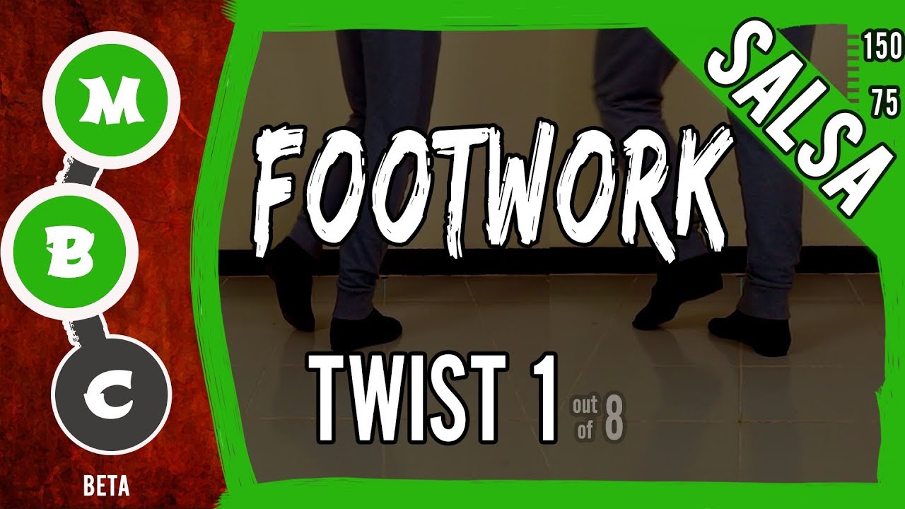 👟 Salsa Footwork Tutorial ★Intermediate★ TWIST 1 ★ On1 & On2 (♫) | #MBCfootwork