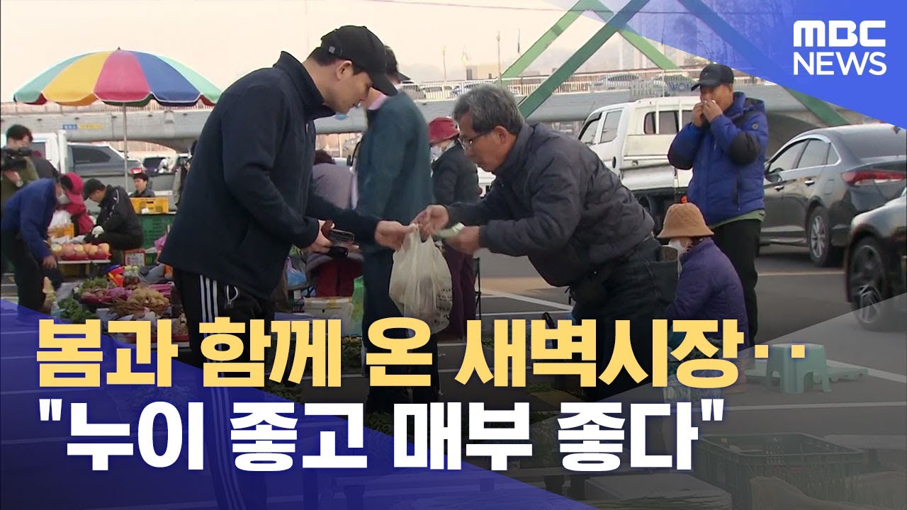 봄과 함께 온 새벽시장‥ 