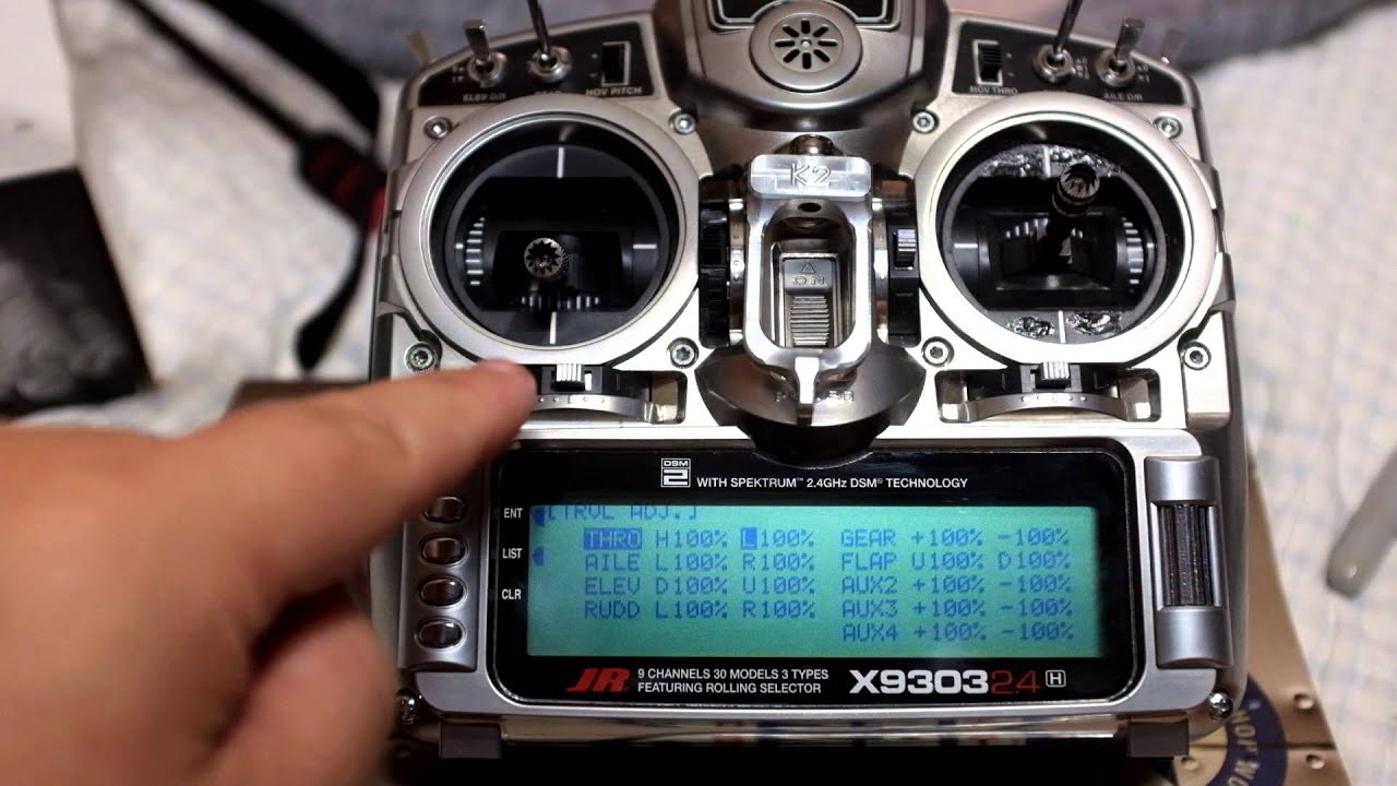 Как запрограммировать конечные точки дроссельной заслонки на JR X9303 с помощью регулятора скорос...