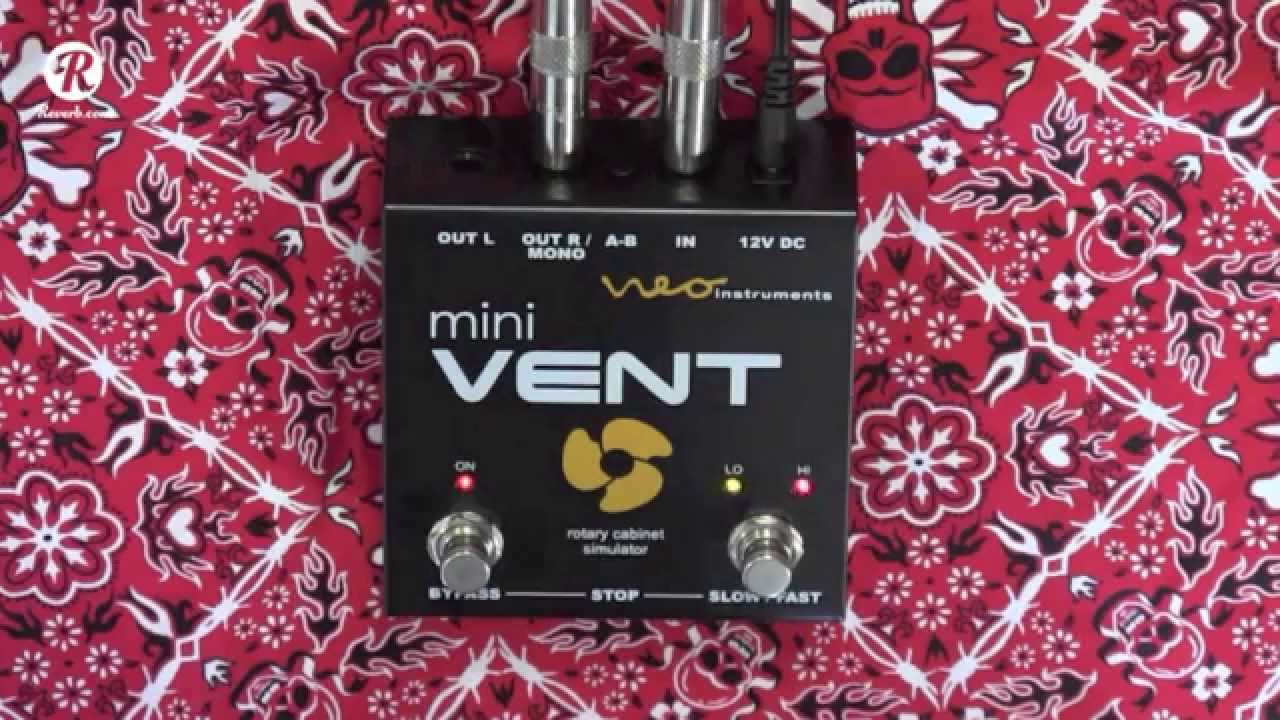 Neo Instruments MINI Vent rotating speaker guitar & keyboard pedal demo
