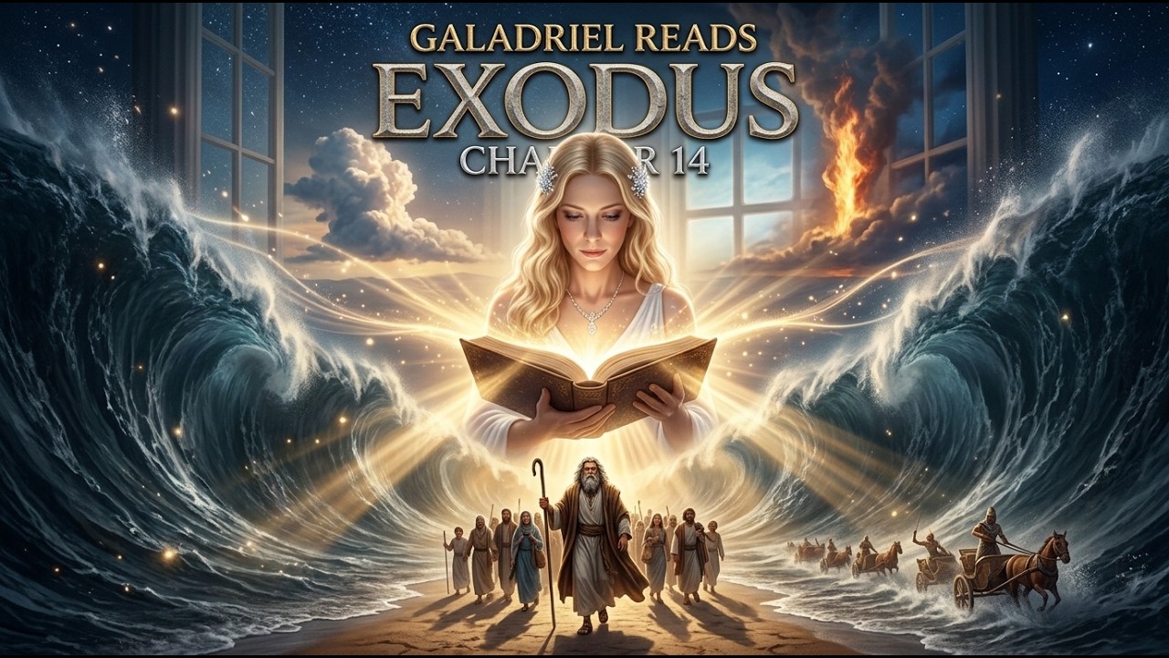Exodus Chapter 14 | KJV Audio by Galadriel (With Text)