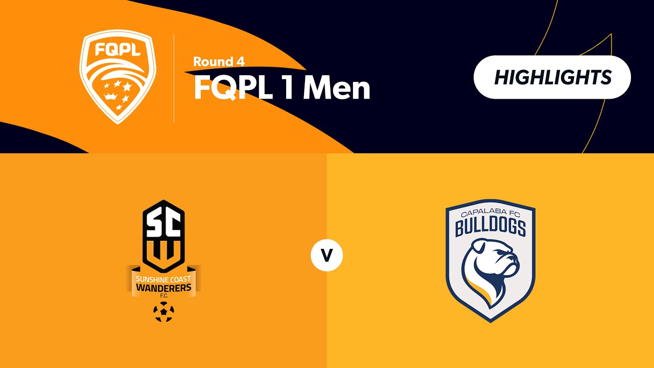 FQPL 1 Men Round 4 - Sunshine Coast Wanderers vs. Capalaba FC Highlights