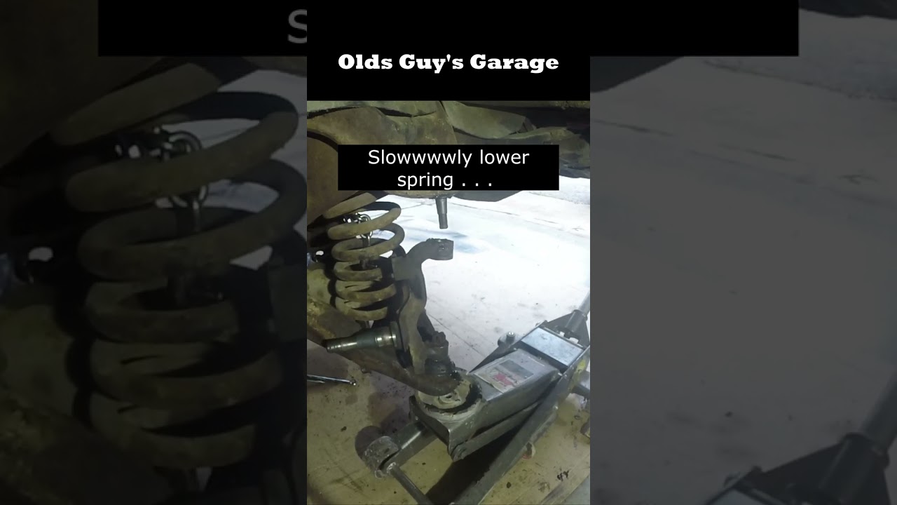 Dropping a front spring in a minute!