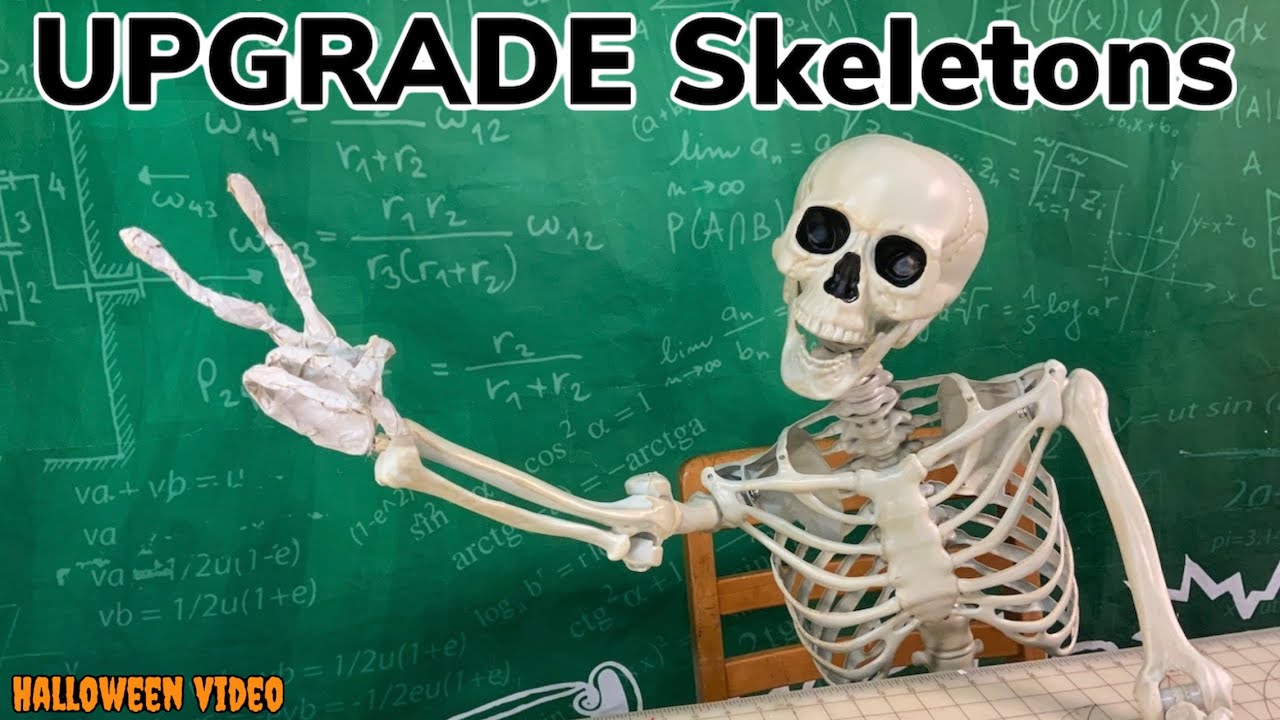 UPGRADE plastic skeleton! How to make your skeleton more poseable￼!