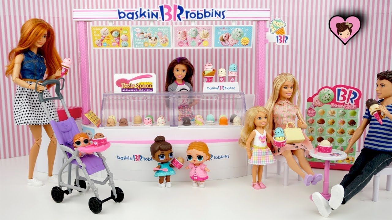 Barbie Family LOL Surprise Visit The Ice Cream Shop - Japanese Barbie Licca  Toy