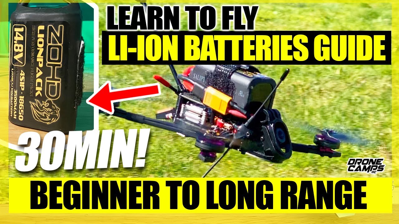 Flying Li-Ion Batteries to get 30 Minute flights with an FPV Drone - Flights, Tips, & Betaflight