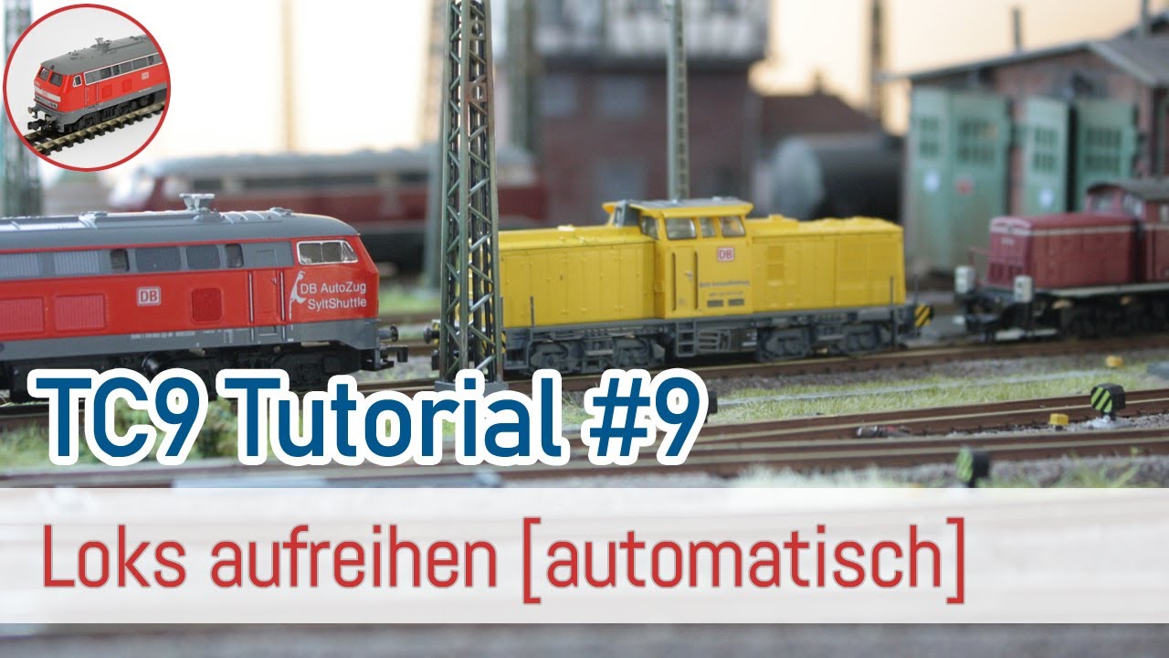 TrainController 9, Tutorial #9 - Lokomotive aufreihen [automatisch]