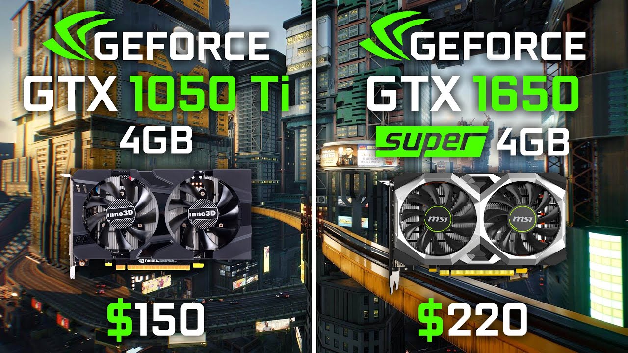 GTX 1050 Ti vs GTX 1650 Super Test in 10 Games in 2021