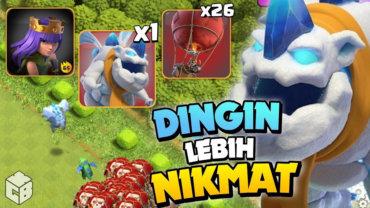 QUEEN CHARGE WITH SI PALING DINGIN TH 12 - Clash of Clans
