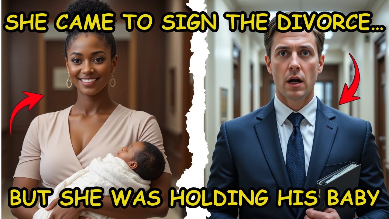 SHE SHOWED UP TO SIGN THE DIVORCE… HOLDING HIS NEWBORN SON — THE MILLIONAIRE CEO AND HIS FIANCÉE FRO