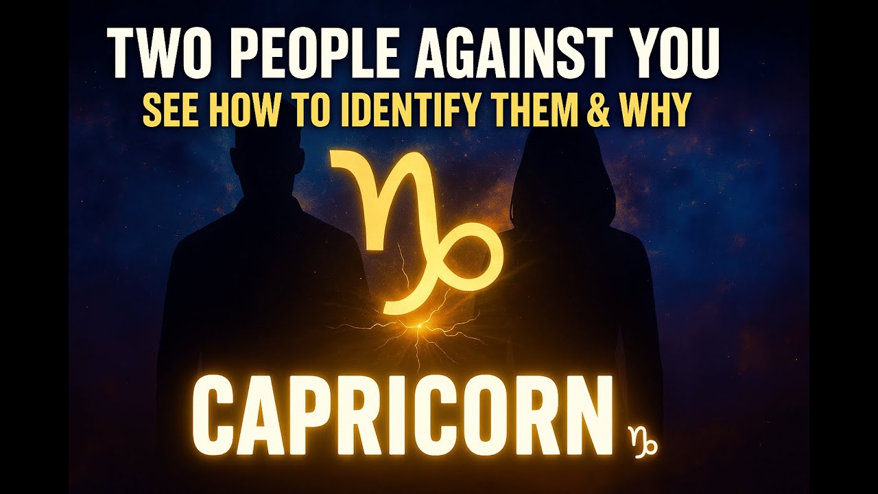 CAPRICORN ♑ TWO PEOPLE ARE WORKING AGAINST YOU — HERE’S HOW TO IDENTIFY THEM & WHY”