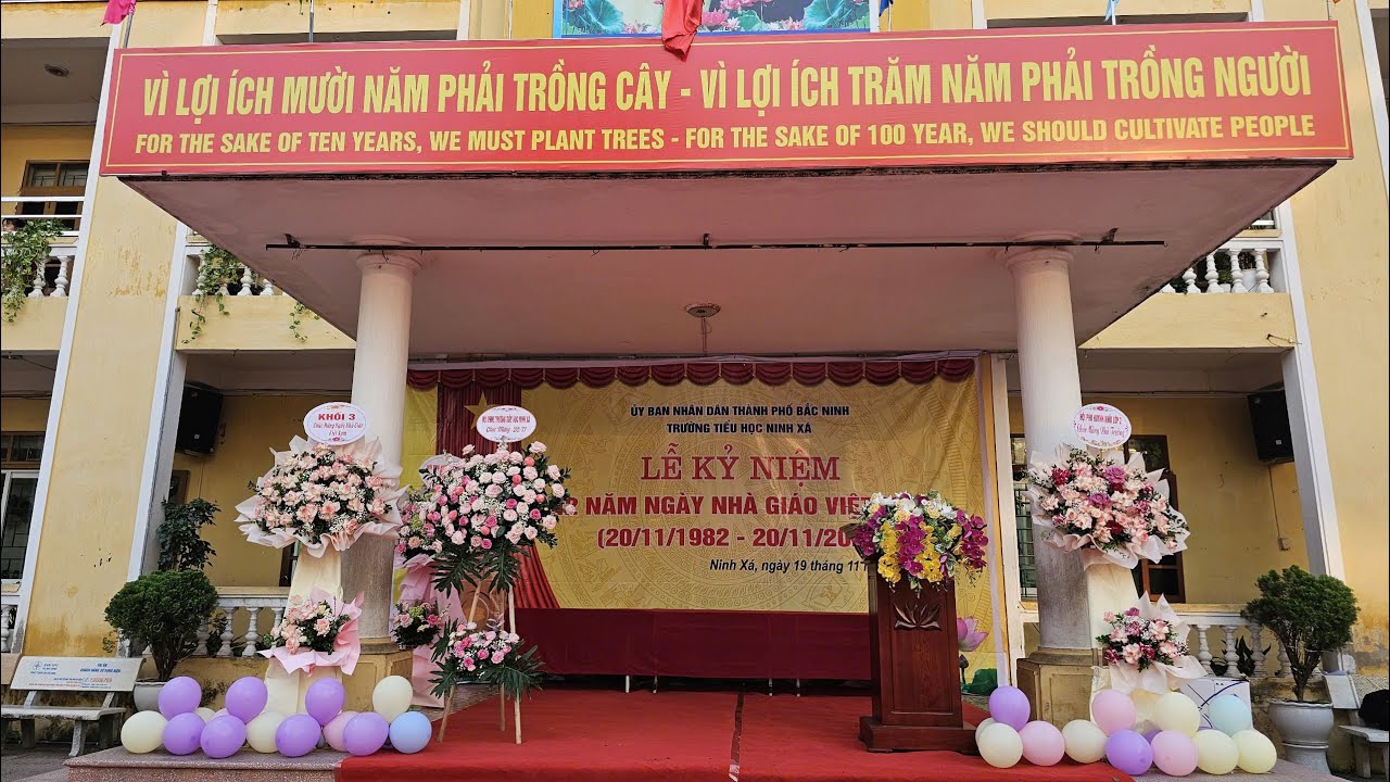 🔴 Trực tiếp:  TRƯỜNG TIỂU HỌC NINH XÁ, TP BẮC  NINH KỶ NIỆM 42 NĂM NGÀY NHÀ GIÁO VIỆT NAM