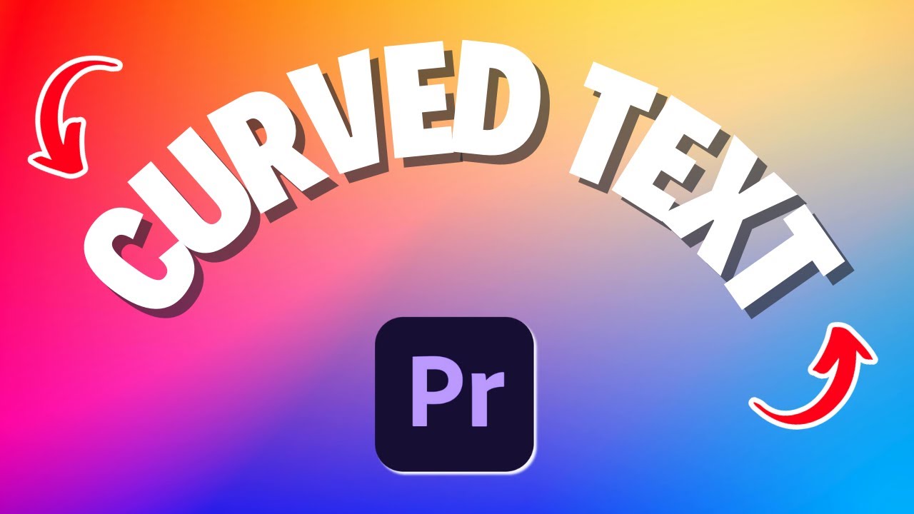 How To Create Curve Text in Premiere Pro EASY & FAST Tutorial