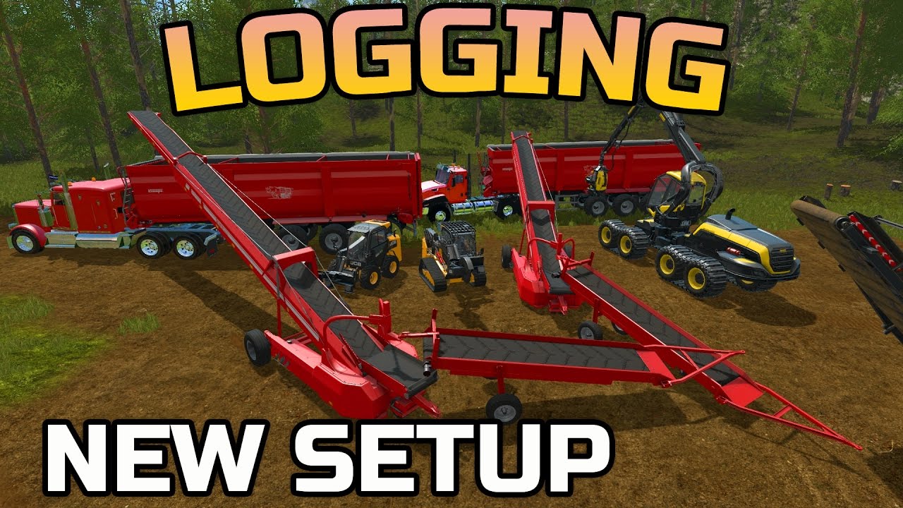 FARMING SIMULATOR 2017 | LOGGING | NEW SETUP | NEW CAT SEMI-TRUCK