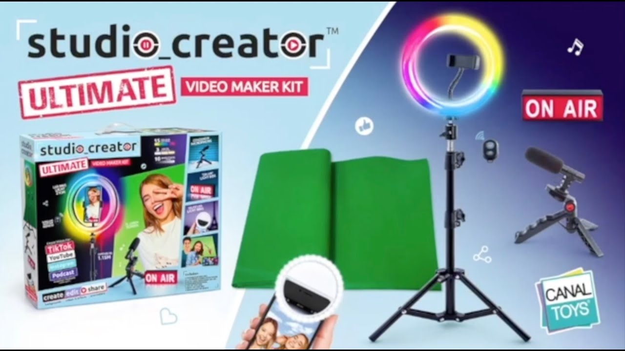 Create your own videos with ultimate Video Maker Kit - Studio Creator - @CanalToys - EN