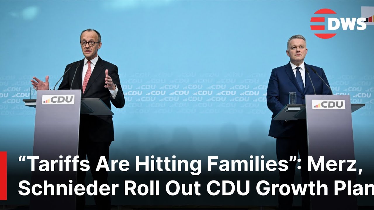Tariffs Hit Families Hard: German Merz & Schnieder Launch CDU&rsquo;s 2026 Plan to Revive Economy | AC1E