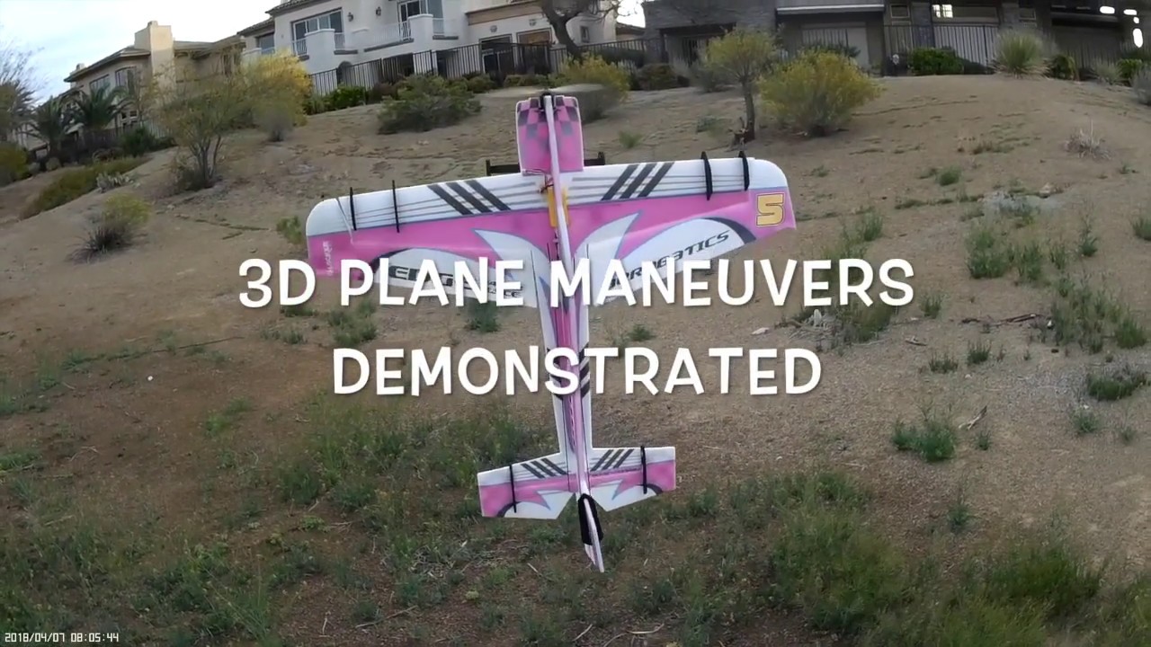 Basic 3D Plane Maneuvers Demonstrated