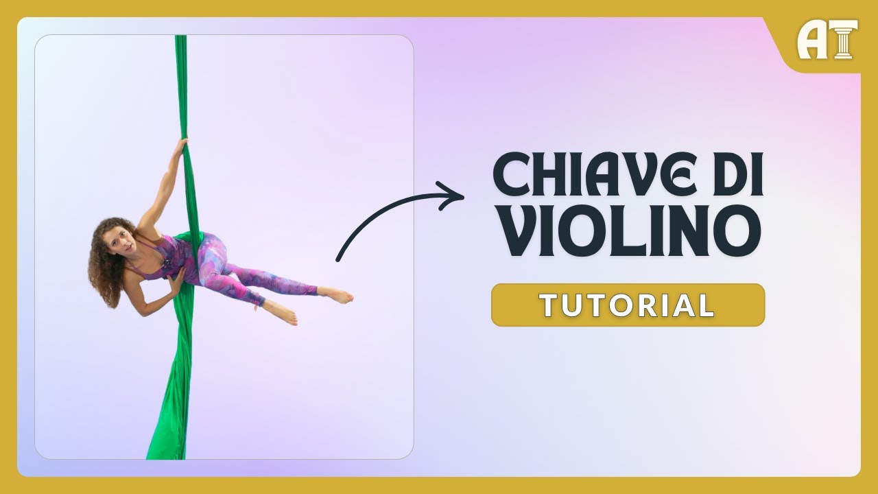 Come fare la CHIAVE DI VIOLINO sui tessuti (Tutorial Danza Aerea)