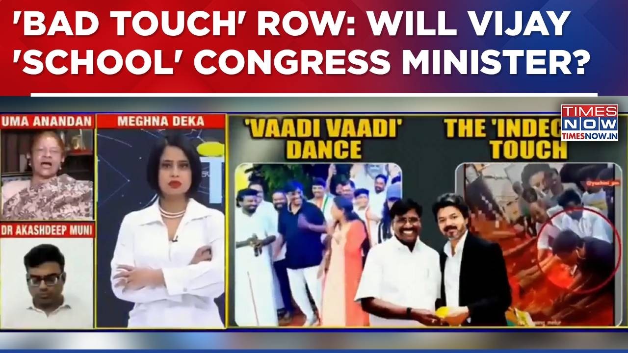 Tamil Nadu Edu Min Viswanathan Faces Heat For 'Bad Touch'; Will Vijay 'School' Congress Minister?