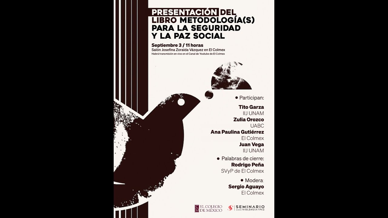 Presentaci&oacute;n del libro Metodolog&iacute;a(s) para la seguridad y la paz social