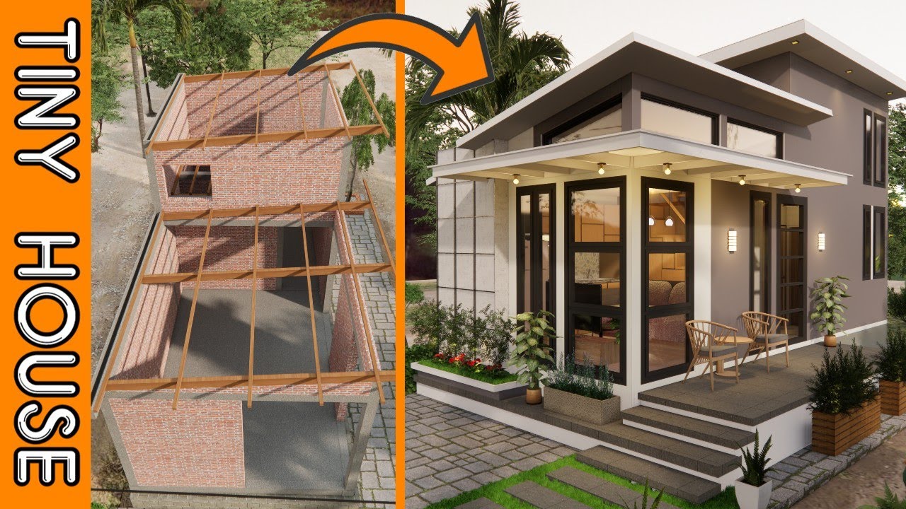 Rare Videos! Low Budget Small House with step by step construction, It's a shame to miss