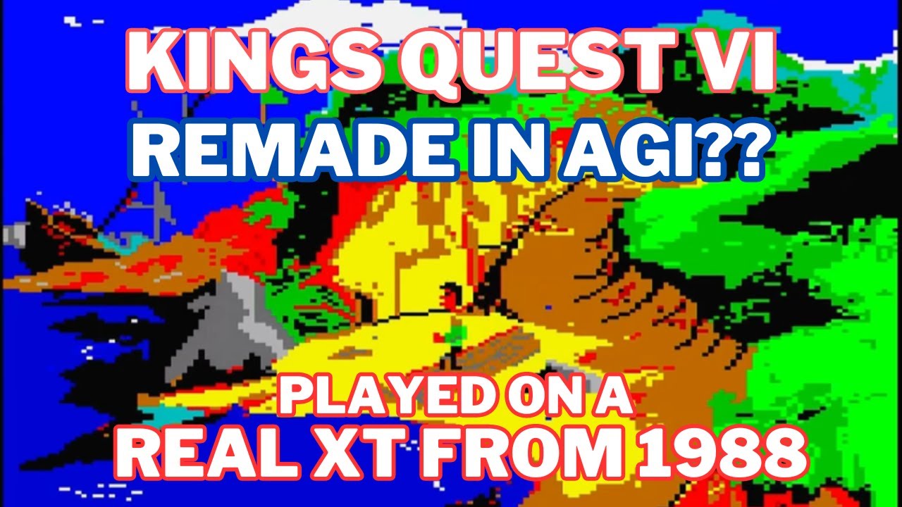 Kings Quest 6 AGI?? - Played on a REAL XT 8088 from 1988