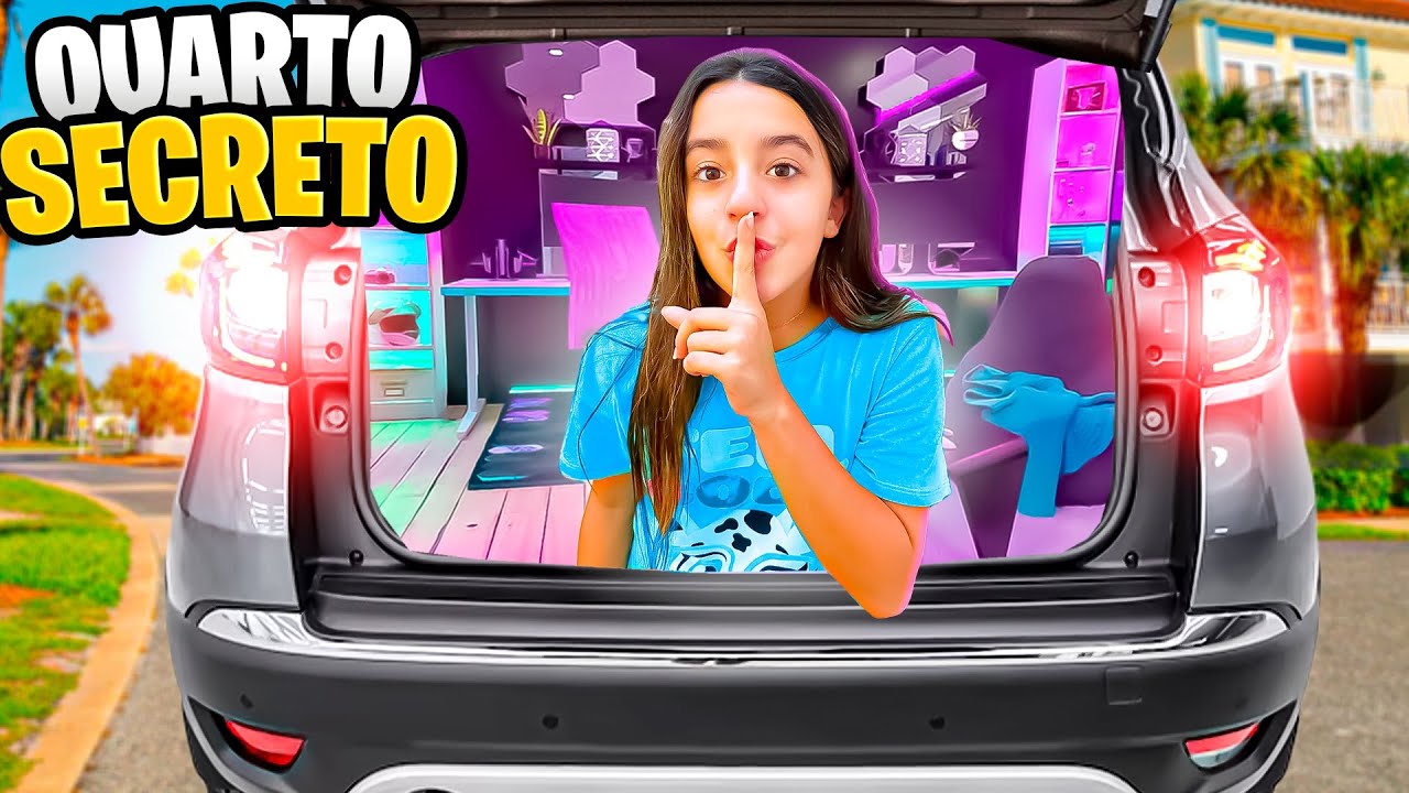 FIZ UM QUARTO SECRETO NO CARRO DO MEU PAI | MARCELA JARDIM