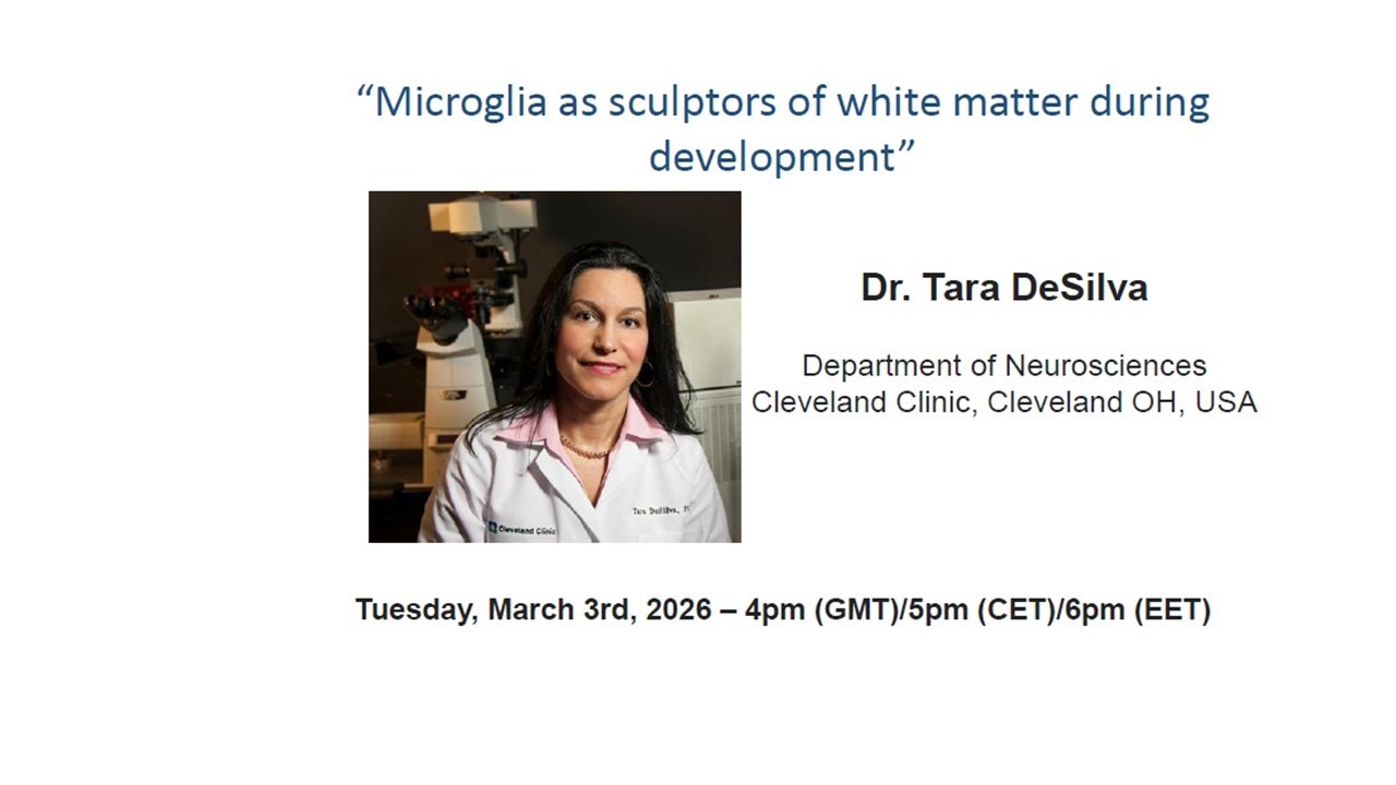 European Microglia Webinar Series, by Dr. Tara De Silva (2026-03-03)