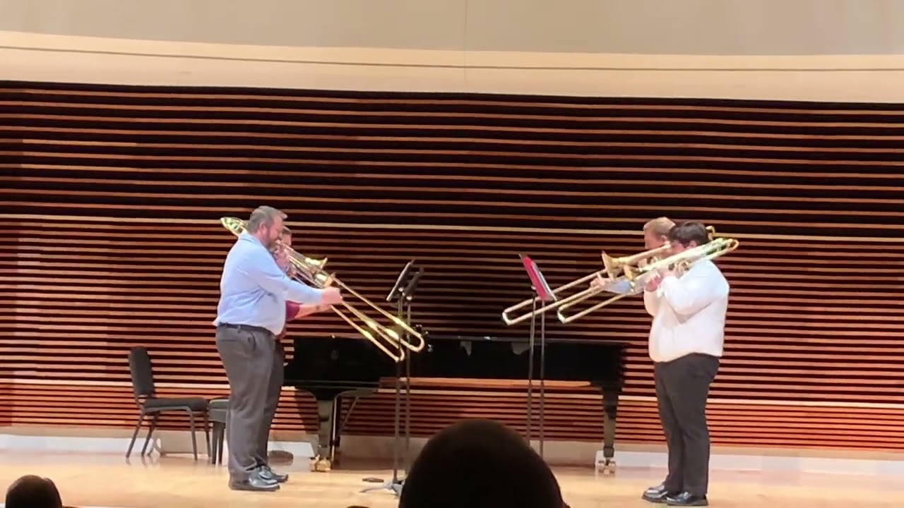 UTK Trombone Night, Quartet playing Tiger Rag, 11/8/22
