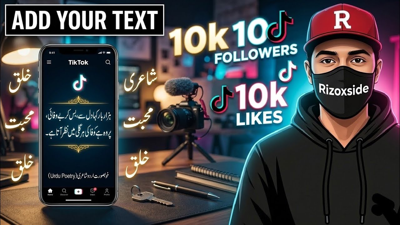 How to make Urdu Status For | TikTok aur YouTube ke liye Urdu Poetry Status Video Kaise Banaye |