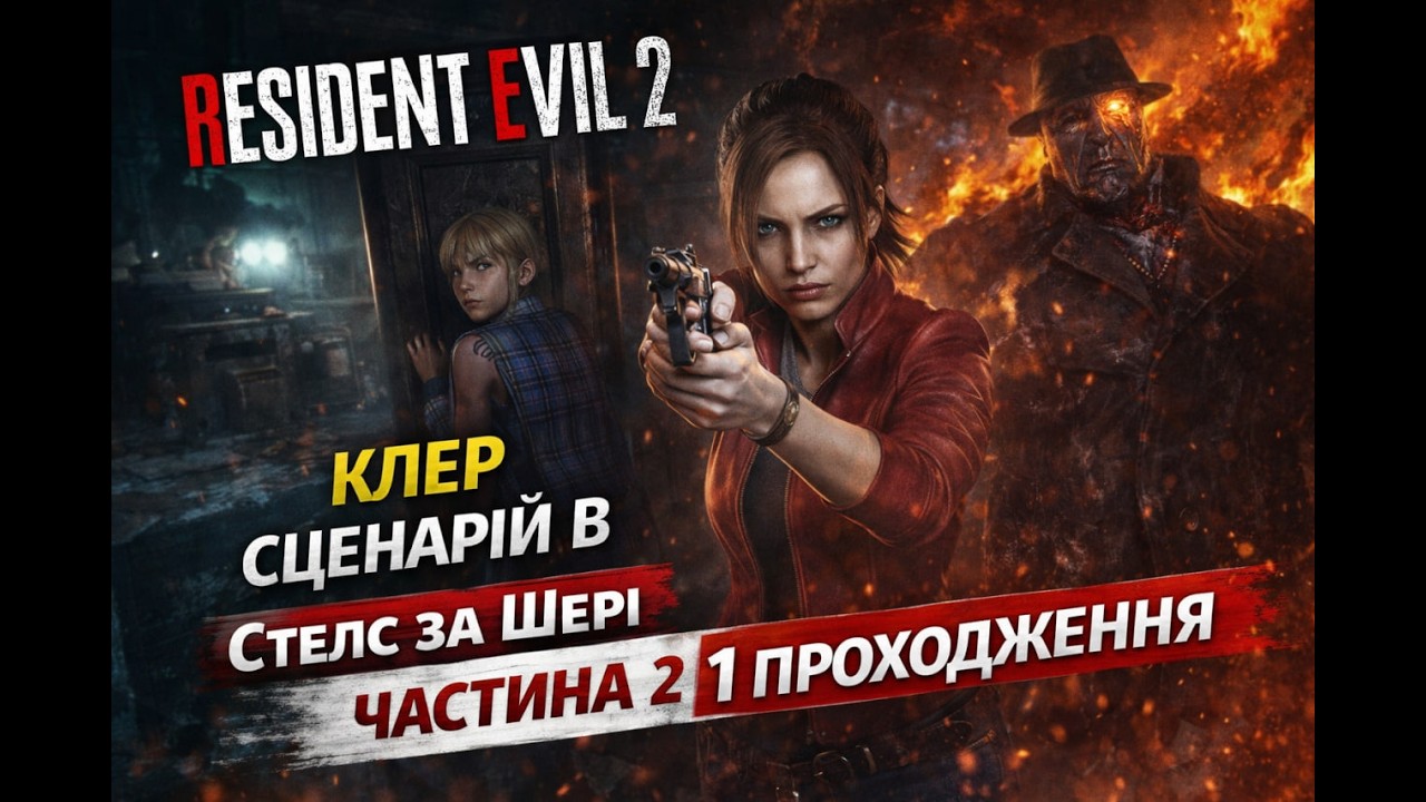 Resident Evil 2 — Клер Сценарій B #2 | Стелс за Шері та КІНЕЦЬ Містера Х 😱