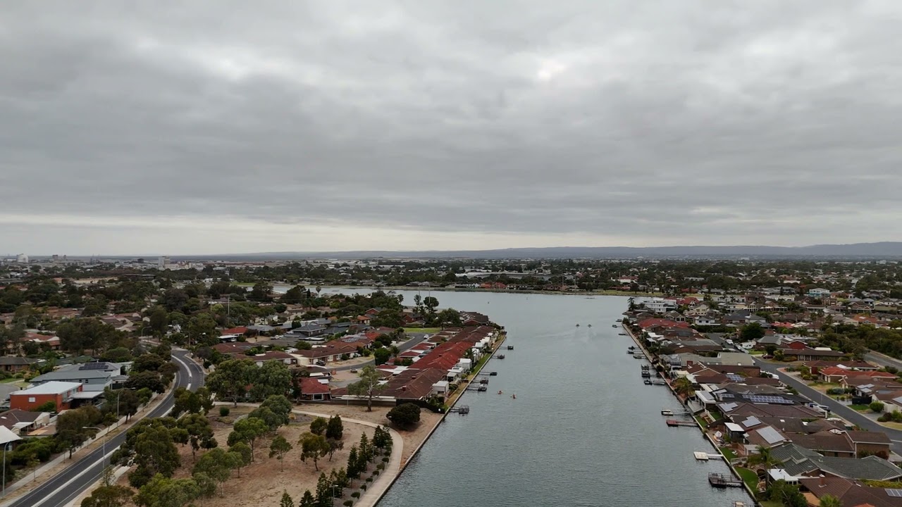 Lake Flight  relaxing soothing DJI FLIP flight over West Lakes around Delfin Island