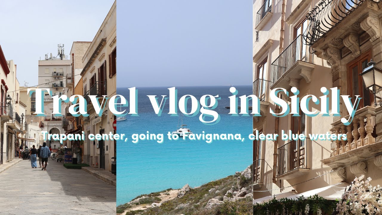 Trapani and Favignana vlog🏝| swimming in clear blue water, biking,...