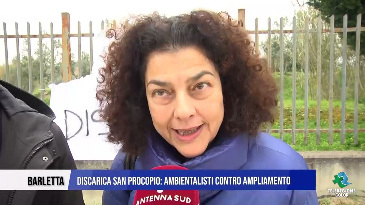 28 FEBBRAIO 2026  BARLETTA - DISCARICA SAN PROCOPIO AMBIENTALISTI CONTRO AMPLIAMENTO